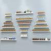 Fadiadem Wall Mounted Metal Rack Nail Polish Organizer Shelf, Essential Oils Holder Stand Makeup Bottles Display Shelves, Paint Organizer, for Home Salon Business Spa view 1