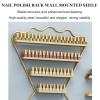 Fadiadem Wall Mounted Metal Rack Nail Polish Organizer Shelf, Essential Oils Holder Stand Makeup Bottles Display Shelves, Paint Organizer, for Home Salon Business Spa view 3