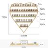 Fadiadem Nail Polish Wall Rack Metal Organizer Display Shelf, Professional Floating Shelves 5 Tiers Holder Stand, Essential Oils/Makeup Cosmetics Storage Box Shelf, for Home Spas Salons view 3