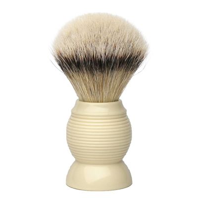 G.B.S Ivory Silvertip Shaving Brush Beehive for Men - Soft Barber Shaver - Travel Shave Brushes - Wet Shave Products for Men 26mm Knot