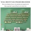 Fadiadem Metal Nail Polish Rack Display Organizer Stand, Professional Wall Mounted Triangle Rack Floating Shelves, Essential Oils/Makeup Cosmetics Storage Box Shelf, for Home Spas Busines Salons view 4
