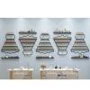 Fadiadem Wall Mounted Metal Rack Nail Polish Organizer Shelf, Essential Oils Holder Stand Makeup Bottles Display Shelves, Paint Organizer, for Home Salon Business Spa view 1