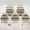 Fadiadem Nail Polish Wall Rack Metal Organizer Display Shelf, Professional Floating Shelves 5 Tiers Holder Stand, Essential Oils/Makeup Cosmetics Storage Box Shelf, for Home Spas Salons view 1