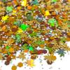 Fall Color Mix Glitter for tumblers Polyester Nail Art Confetti Thanksgiving (2 oz) view 1
