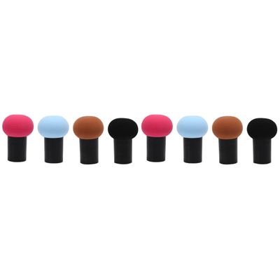 Beavorty 8pcs Mushroom Shaped Makeup Powder Puff Soft Facial Applicators for Beauty Makeup for Loose and Mineral Powders Suitable for Women