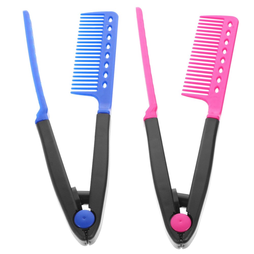 LALAFINA 6pcs Hair Straightening Comb for Women Styling Hair Clip Comb for Girls Diy Styling