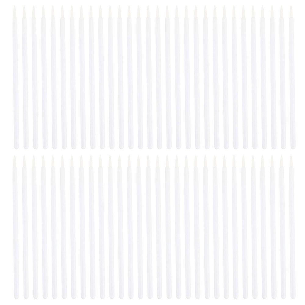 FRCOLOR 100pcs Eyeliner Brushes for Eye Makeup Disposable Precision Applicators with Sturdy Nylon Fibers for Liquid Eyeliner Lipstick and Cosmetic Use