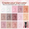 JEWHITENY Poly Extension Gel Kit With 48W LED Nail Lamp 14 Colors Builder Extension Gel All-in-One French Kit Nail Art Design Beginner Kit view 3