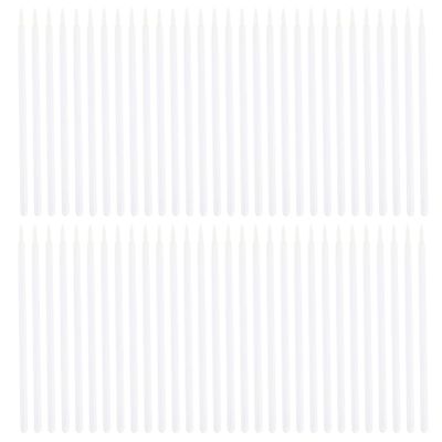 Beavorty 100pcs Disposable Eyeliner Brush Applicator Fine Nylon Tip Makeup Wands for Precise Eye Makeup Application Convenient and Lightweight Design for Easy Carrying