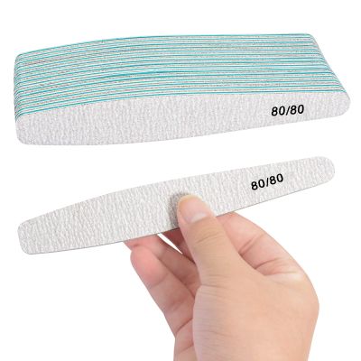 Diesisa 15pcs 80/80 Grit Nail Files for Natural Nails, Double Sided Emery Boards for Nails, Professional Nail Files for Acrylic Nails for Home & Salon (limas para manicura)