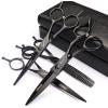 Hair Cutting Scissors, Hair Salon Professional Hairdressing Scissors Set 5.5/6/7 Inch Hairdresser Sliding Hair Cutting Scissors Willow Leaf Cutting (Color : 4PCS set) view 1