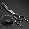 Hair Cutting Scissors, Hair Salon Professional Hairdressing Scissors Set 5.5/6/7 Inch Hairdresser Sliding Hair Cutting Scissors Willow Leaf Cutting (Color : 4PCS set) view 2