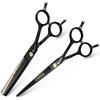Hair Cutting Scissors, Hair Salon Professional Hairdressing Scissors Set 5.5/6/7 Inch Hairdresser Sliding Hair Cutting Scissors Willow Leaf Cutting (Color : 4PCS set) view 3