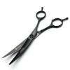 Hair Cutting Scissors, Hair Salon Professional Hairdressing Scissors Set 5.5/6/7 Inch Hairdresser Sliding Hair Cutting Scissors Willow Leaf Cutting (Color : 4PCS set) view 4