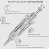 Whalrace PMU Needles, 10 PCS 1P/1R Safe and Disposable Microblading Needles, PMU Needles 1RL for Shading Eyebrows, Eyeliners, Tattoo, Lip Tinting view 2