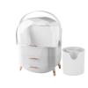 NICHANGHUA Makeup Storage Box Desktop Acrylic Jewelry Cosmetic Organizer Drawer (Color : White) view 1