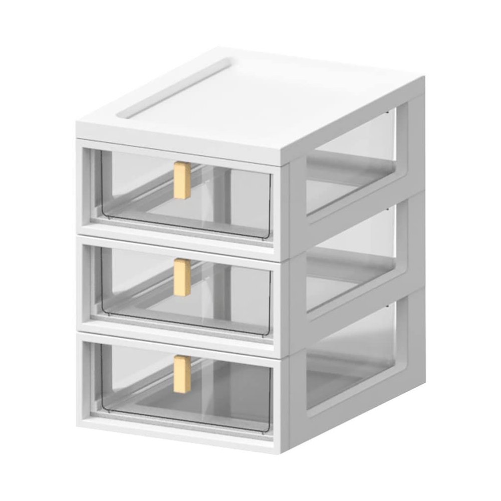 Tofficu Desktop Drawer Organizer Plastic Storage Box for Office Supplies Stationery Cosmetics Sturdy Wear-resistant Design for Tidy Desktop Organization