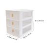 Tofficu Desktop Drawer Organizer Plastic Storage Box for Office Supplies Stationery Cosmetics Sturdy Wear-resistant Design for Tidy Desktop Organization view 2