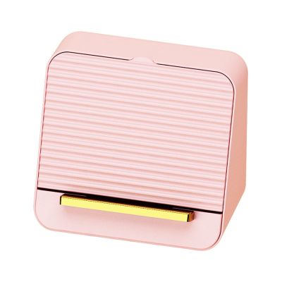 NICHANGHUA Lipstick Storage Box with Compartment Design Cosmetic Organizer Multifunction Storage Case with Phone Stand for Dresser (Color : Pink)