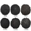 LYRICAL HAIR African Wig for Black Men - Afro Weave Hair Unit, Brazilian Human Hair Replacement System, Injection Full PU Poly Skin, Kinky Curly (Jet Black, 14MM Afro Wave) view 3