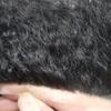 LYRICAL HAIR African Wig for Black Men - Afro Weave Hair Unit, Brazilian Human Hair Replacement System, Injection Full PU Poly Skin, Kinky Curly (Jet Black, 14MM Afro Wave) view 4