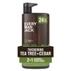 Every Man Jack 2-in-1 Tea Tree + Cedar Shampoo + Conditioner - Thicken, Cleanse, and Hydrate Hair with Coconut, Aloe, Tea Tree Oil - Naturally Derived and No Harmful Chemicals - 24oz -1 Bottle view 1