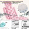 DKULMN Full Body Bath Pillows, Non-Slip Bathtub Cushion Foldable Full Body Bath Pillow, Ergonomic Spa Bathtub Pillow for Head Neck Shoulder Back Support,Pink view 3