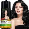 Herbishh Hair Color Shampoo for Gray Hair - Enriched Formula with Keratin & Tuber Fleece Flower - Full Grey Coverage, Easy to Use, Long lasting, Instant - Black (400ml) view 1