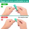 Diesisa Buffer Block Nail File, 100/180 Grit Sponge Nail Buffers for Acrylic Nails, Mini Buffing Block Double Sided for Manicure Tools 30 Count - Green view 3