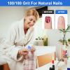 Diesisa Buffer Block Nail File, 100/180 Grit Sponge Nail Buffers for Acrylic Nails, Mini Buffing Block Double Sided for Manicure Tools 30 Count - Blue view 2