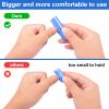 Diesisa Buffer Block Nail File, 100/180 Grit Sponge Nail Buffers for Acrylic Nails, Mini Buffing Block Double Sided for Manicure Tools 30 Count - Blue view 3