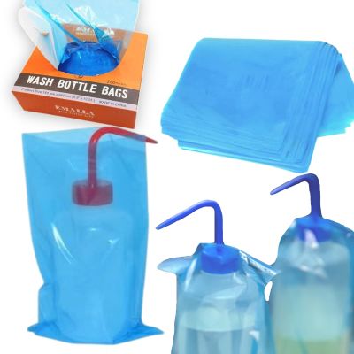 Bottle Bags Tattoo Thicken Squeeze Bottle Bags, Urknall 250pcs Tattoo Wash Bottle Bags Wash Bottle Covers Sleeves Blue Tattoo Bottle Bags 6 X 10 Inch Squeeze Bottle Covers Barrier