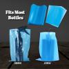 Bottle Bags Tattoo Thicken Squeeze Bottle Bags, Urknall 250pcs Tattoo Wash Bottle Bags Wash Bottle Covers Sleeves Blue Tattoo Bottle Bags 6 X 10 Inch Squeeze Bottle Covers Barrier view 4