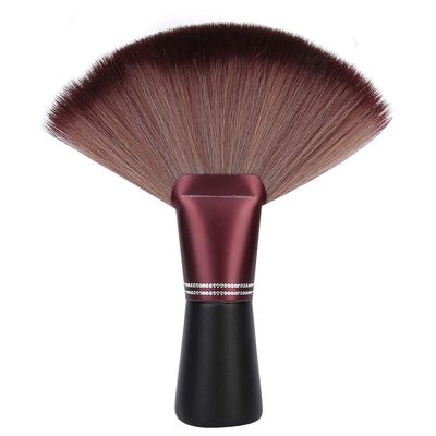Fan Shape Hairdresser Neck Brush, Neck Duster Brush Soft Barber Hair Cutting Brush Hair Sweep Brush, Hair Clippings Remove Brush Flat Base[#1]
