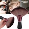 Fan Shape Hairdresser Neck Brush, Neck Duster Brush Soft Barber Hair Cutting Brush Hair Sweep Brush, Hair Clippings Remove Brush Flat Base[#1] view 4