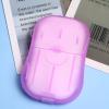 10 Box (200 Sheets) Soap Sheets Portable Disposable Travel Scented Soap Sheets, Foaming Paper, Soap Confetti, Mini Soap Sheets for Indoor, Outdoor, Camping Hiking. Purple view 1