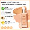 Oulac Foundation Make Up - Skincare Infused With Aloe Leaf and Vitamin E, Medium to High Coverage Liquid Foundation, Vegan 30ml, Shade: Natural 04 view 3