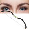 Line Marker Ruler Eyebrow Line Brow Make Up Kit Eyebrow Makeup Eye Thread Sponge Sucker[Black] view 1