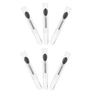 Beaupretty 6pcs Silicone Lip Mask Brush Non-stick Eyeshadow Applicator for Makeup Comfortable Grip for Precise Lip and Gloss Application Tip Design