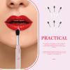 Beaupretty 6pcs Silicone Lip Mask Brush Non-stick Eyeshadow Applicator for Makeup Comfortable Grip for Precise Lip and Gloss Application Tip Design view 3