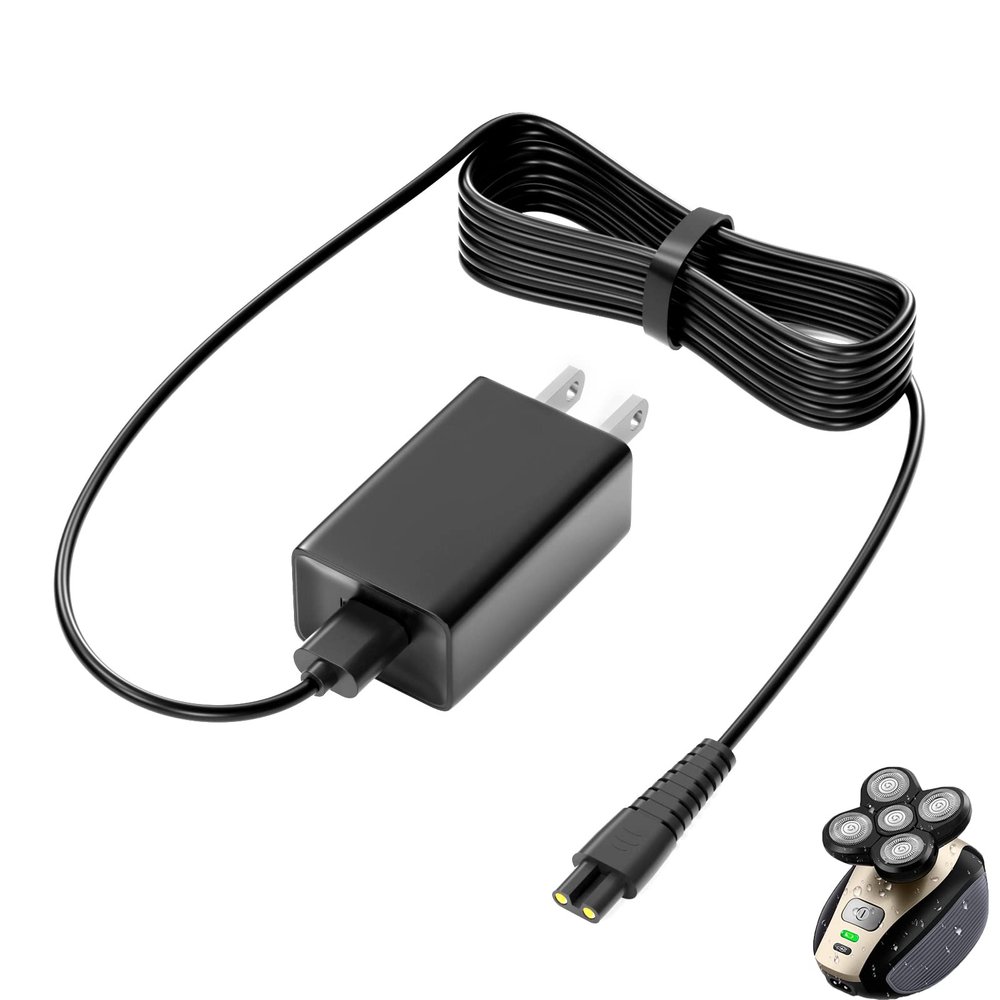 5V Power Cord for Freebird FlexSeries,Telfun, Roziapro, vsmooth, Roziaplus Electric Head & Body Hair Shaver Charger Replacement Electric Shaver Trimmer AC Power Adapter for Telfun Power Supply