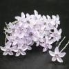30 PCS Bride Wedding Hair Pins Purple Flower Bridal Head Clip Crystal Rhinestone Hair Barrettes U-Shape Hair Clips Hair Accessories for Bridal Wedding Women view 1
