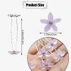 30 PCS Bride Wedding Hair Pins Purple Flower Bridal Head Clip Crystal Rhinestone Hair Barrettes U-Shape Hair Clips Hair Accessories for Bridal Wedding Women view 2
