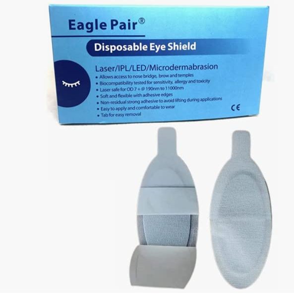 UBDEN 10/20/30/40/50/100 Pair Eye Protection 190nm-11000nm OD7 Disposable Eye Mask For Beauty Guests (50)