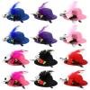 12 Pcs Mini Hat Hair Barrettes Small Top Hat Fascinators with Ribbon Flowers, Faux Feather Mesh Hairpins for Party Costume Accessory view 2