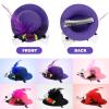 12 Pcs Mini Hat Hair Barrettes Small Top Hat Fascinators with Ribbon Flowers, Faux Feather Mesh Hairpins for Party Costume Accessory view 4