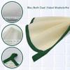 Bleu Bath (6 Pack) Dual-Sided Exfoliating Skin Towel Natural Terry Body Cloth Scrubber Premium Sturdy Loofah Towel Soft and Buffing Wash Cloth White for Either Oil or Dry Skin (Passion Green) view 3