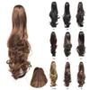 14" Curly High Temperature Fiber Synthetic Hair Piece Long Curly Ponytail Clip in Claw Hair Extension Natural Looking Synthetic Hairpiece for Women (#10 Golden Brown) view 4