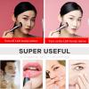 Screen Touch Dimming Makeup Mirror with Lights And 3X Magnification, Square LED Wall Mounted Bathroom Vanity Mirror, Rotable Extendable Shaving Mirror,Brass,USB view 3