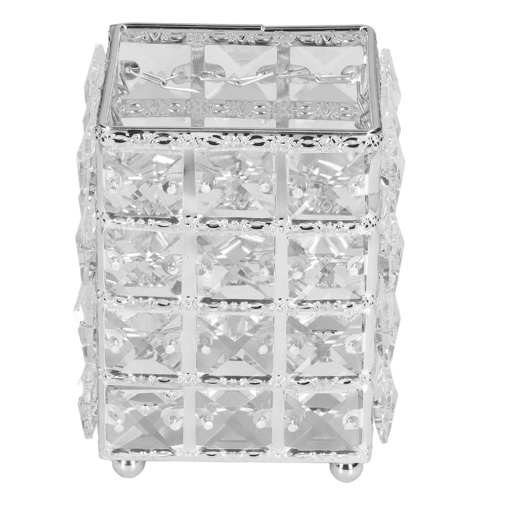 Acrylic Make Up Storage Cup lunch box , Makeup Brush Holder , European sty1e Make Up Crystal Cosmetics Brushes Cup for Bathroom Home Bedroom Office (Silver) , Makeup Brush Holder , Acrylic Make Up St